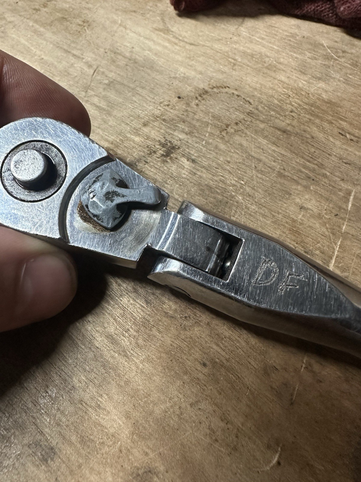 Craftsman Bent Handle Flex Head Ratchet No 44835 L-AA Works Cleaned Tested