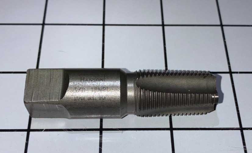 Irwin Hanson 1904 3/8″-18 NPT Taper Pipe Hand Tap Carbon Steel