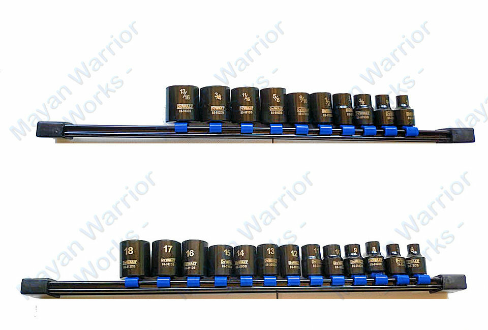 DeWalt 3/8″ Drive Black Chrome Socket Set – 6 Points – Metric & SAE – 23 sockets