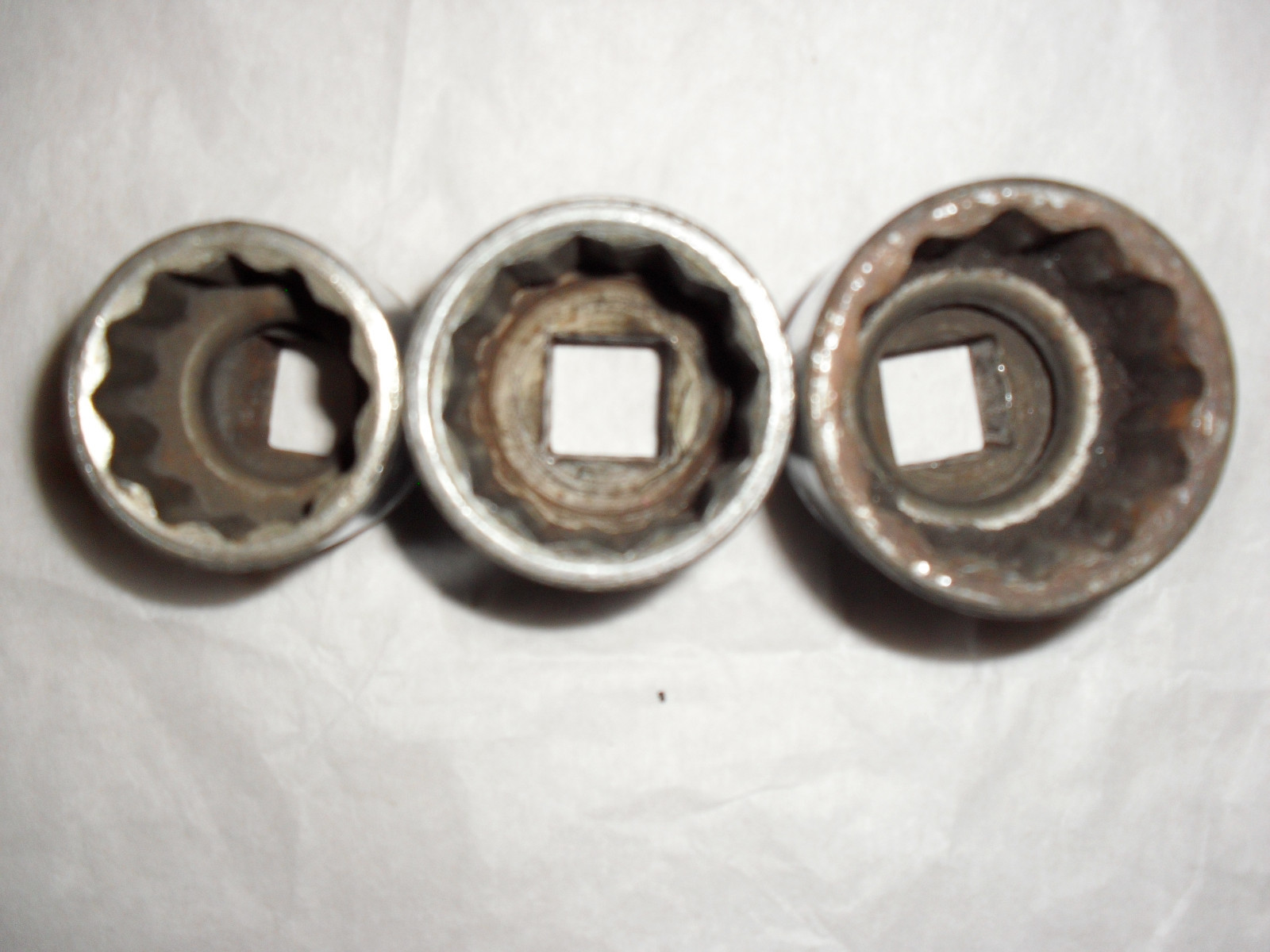 SNAP-ON 3/4 SQUARE DRIVE SOCKETS x 3 SIZES; 1.7/16 & 1.5/16 & 1.5/8 BIG SOCKETS!