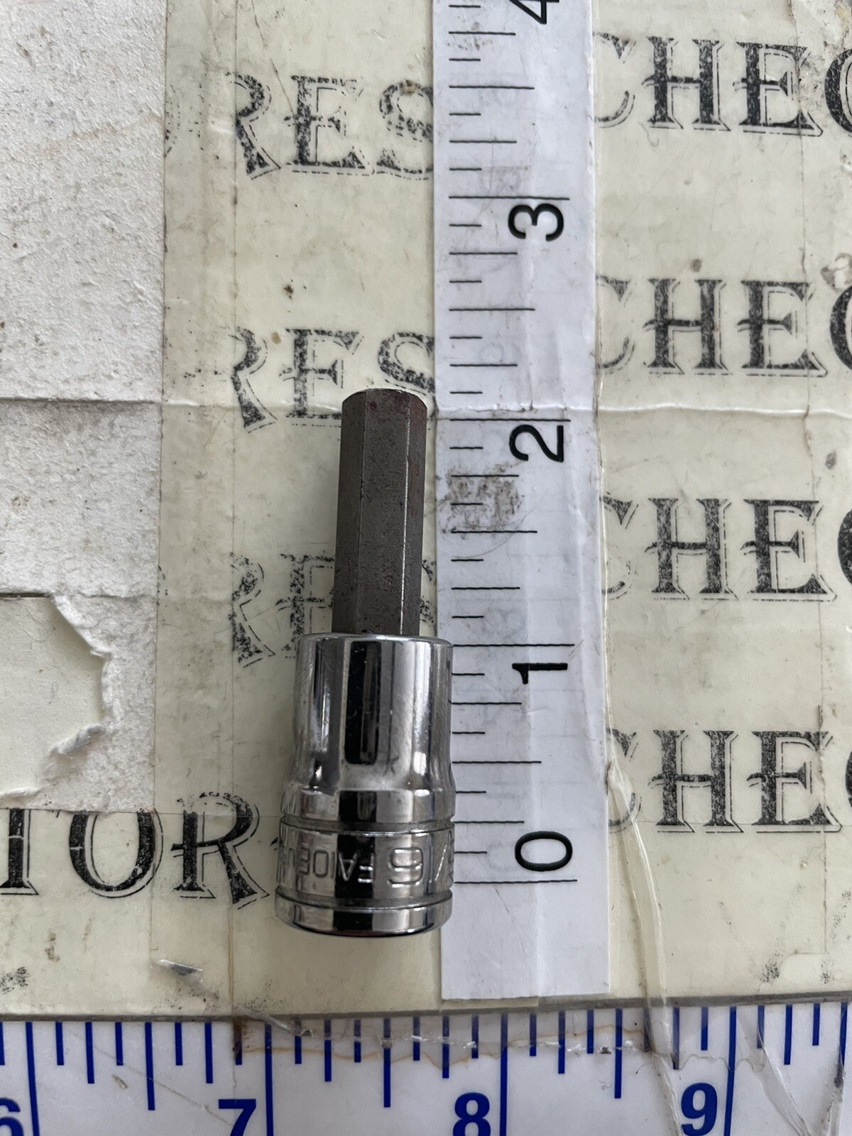 Snap-On fa10e 5/16″ 3/8″ drive sae hex bit chrome socket Made USA