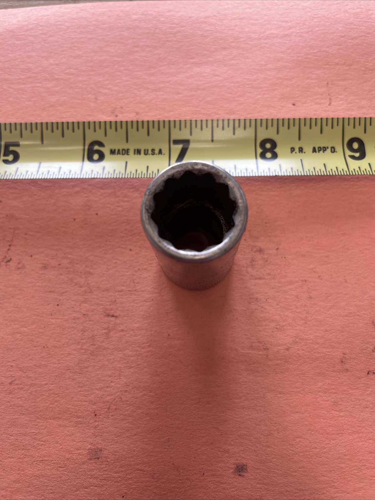 Craftsman -G 15mm 12 Point Shallow Chrome Socket 1/2″ Drive 44236 USA