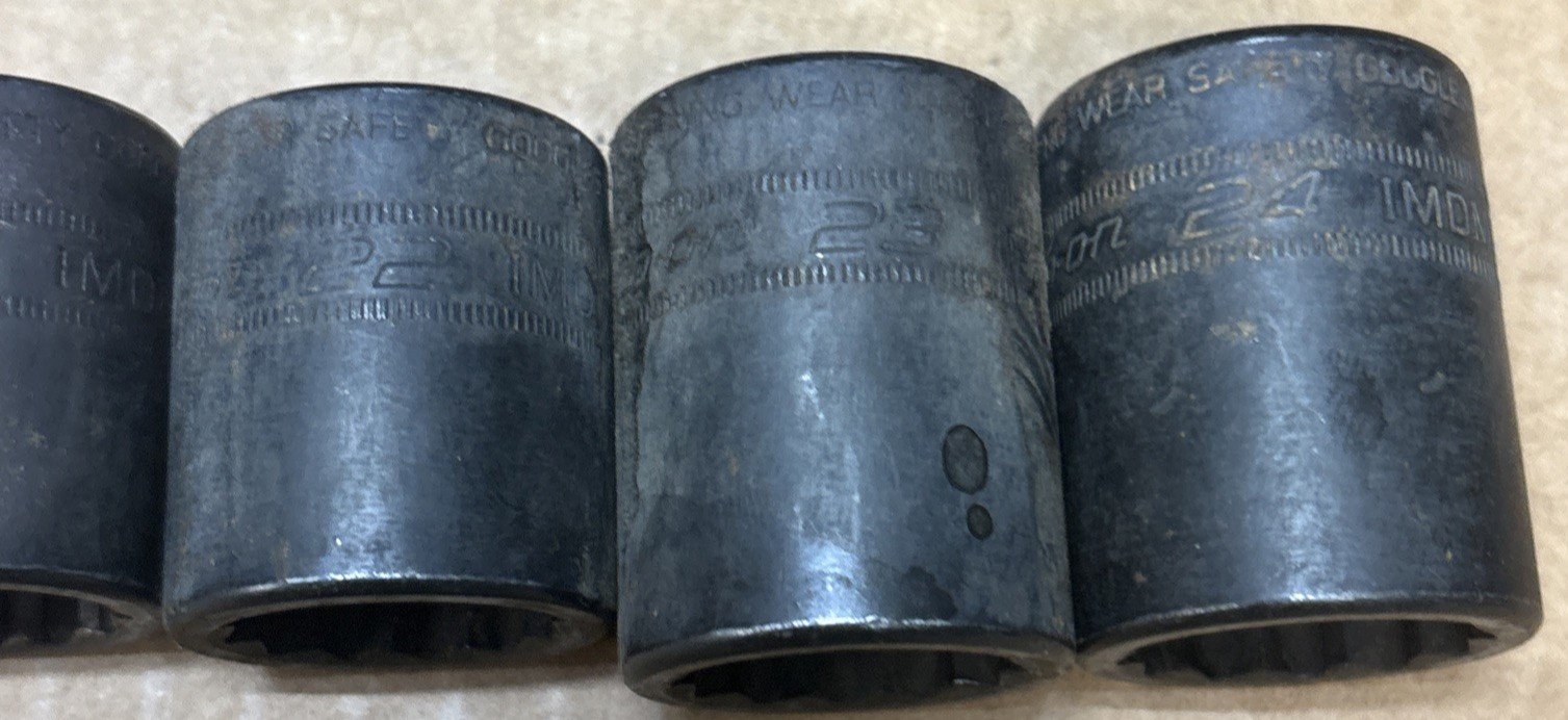 Snap-on 15 pc Metric Shallow Impact Socket Set IMDM