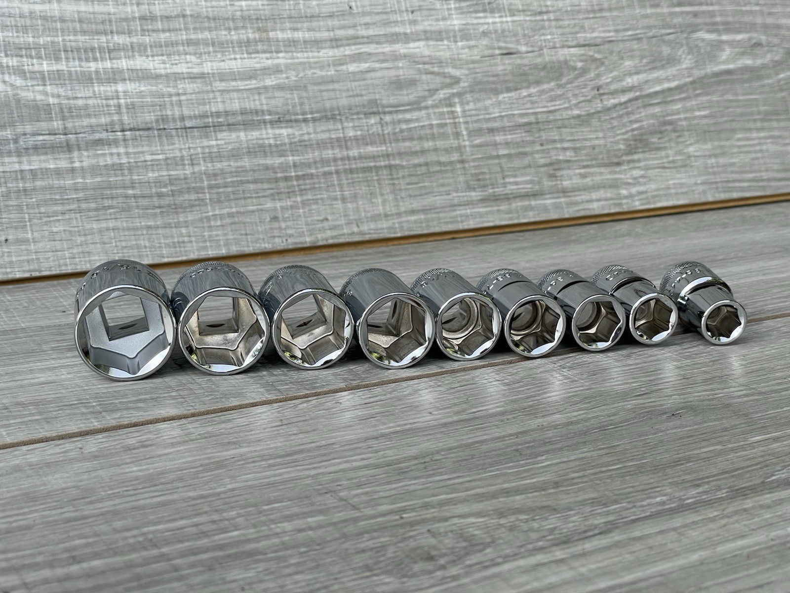 *NEW* DeWalt 9 Piece SAE 6 Point Socket Set For 1/2″ Inch Drive 15/16 – 7/16In