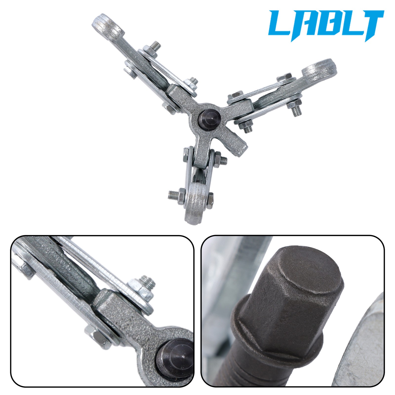 3-Jaw Gear Puller Set 3” 4” 6” Removal Tool Kit 4 Slide Gears Pulley & Flywheel
