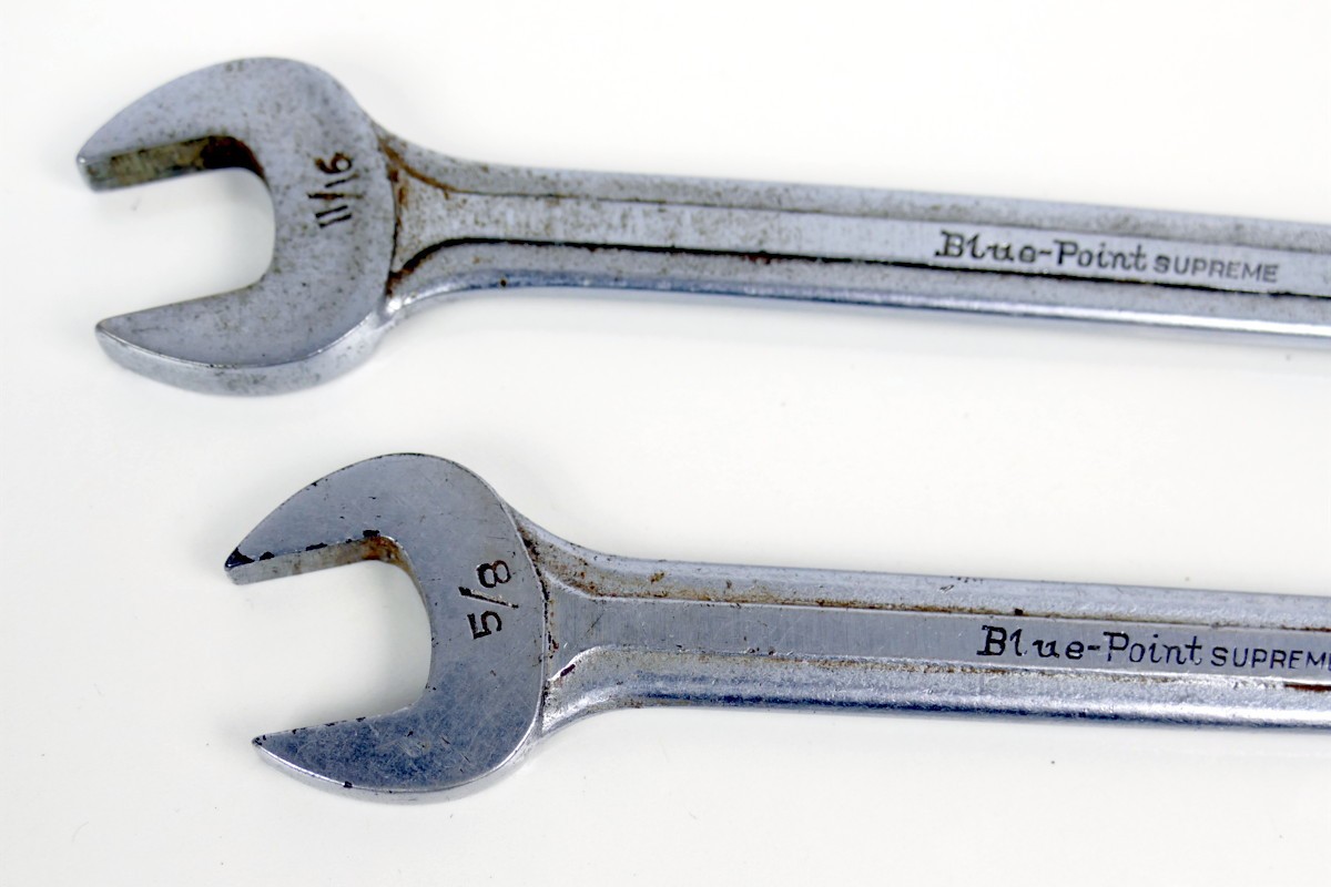 2 Blue Point OPEN END Wrenchs 3/4 – 11/16 & 5/8 – 11/16 SNAP ON MANUFACTURED