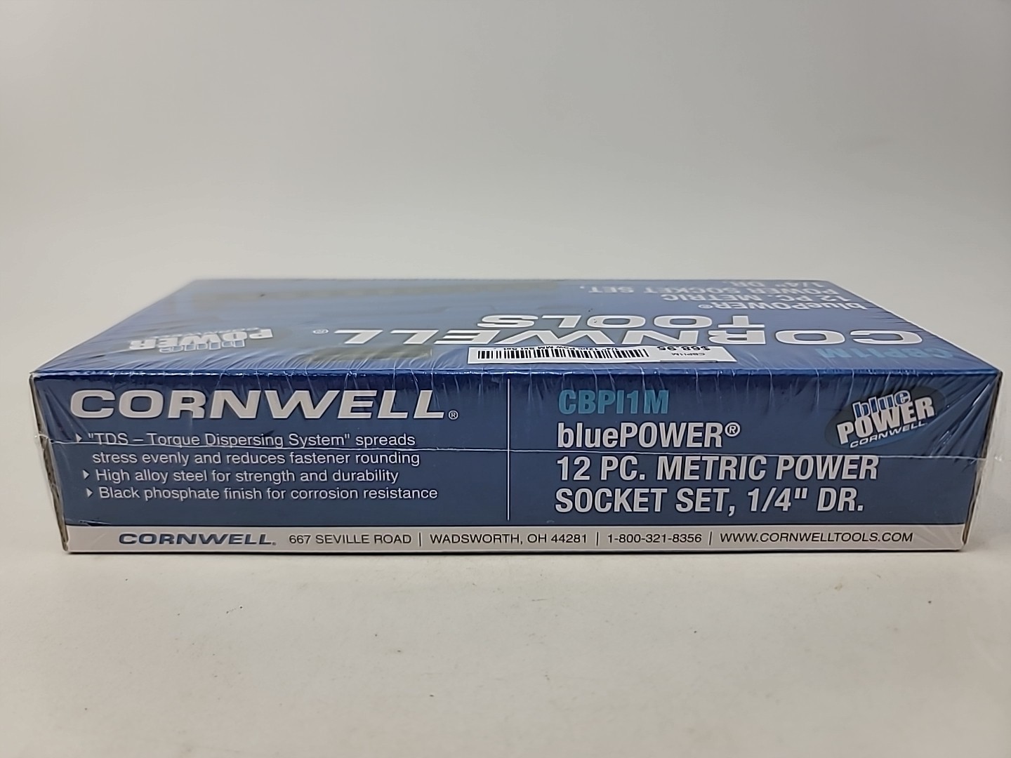 Cornwell bluePOWER CBPI1M 12 Pc Metric Socket Set 1/4″ Dr 6-Point NEW SEALED!!!