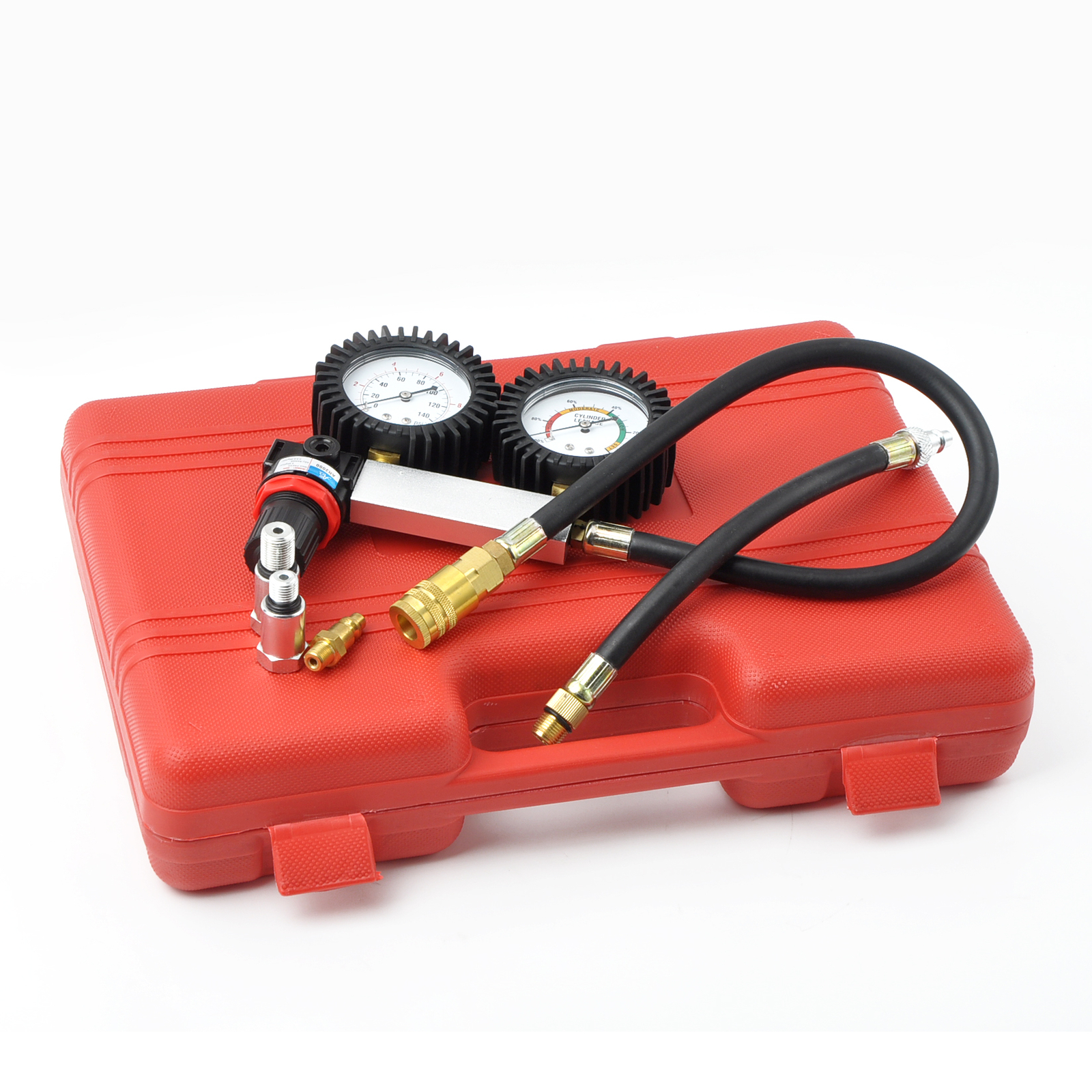 Cylinder Leak Detector Leakage Engine Compression Gauges Tester TU-21 Kit A1020