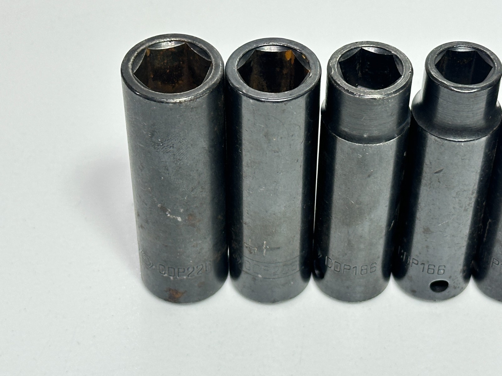Matco USA 1/2” Drive Deep Impact Socket Lot, CDP146 CDP166 CDP186 CDP206 CDP226
