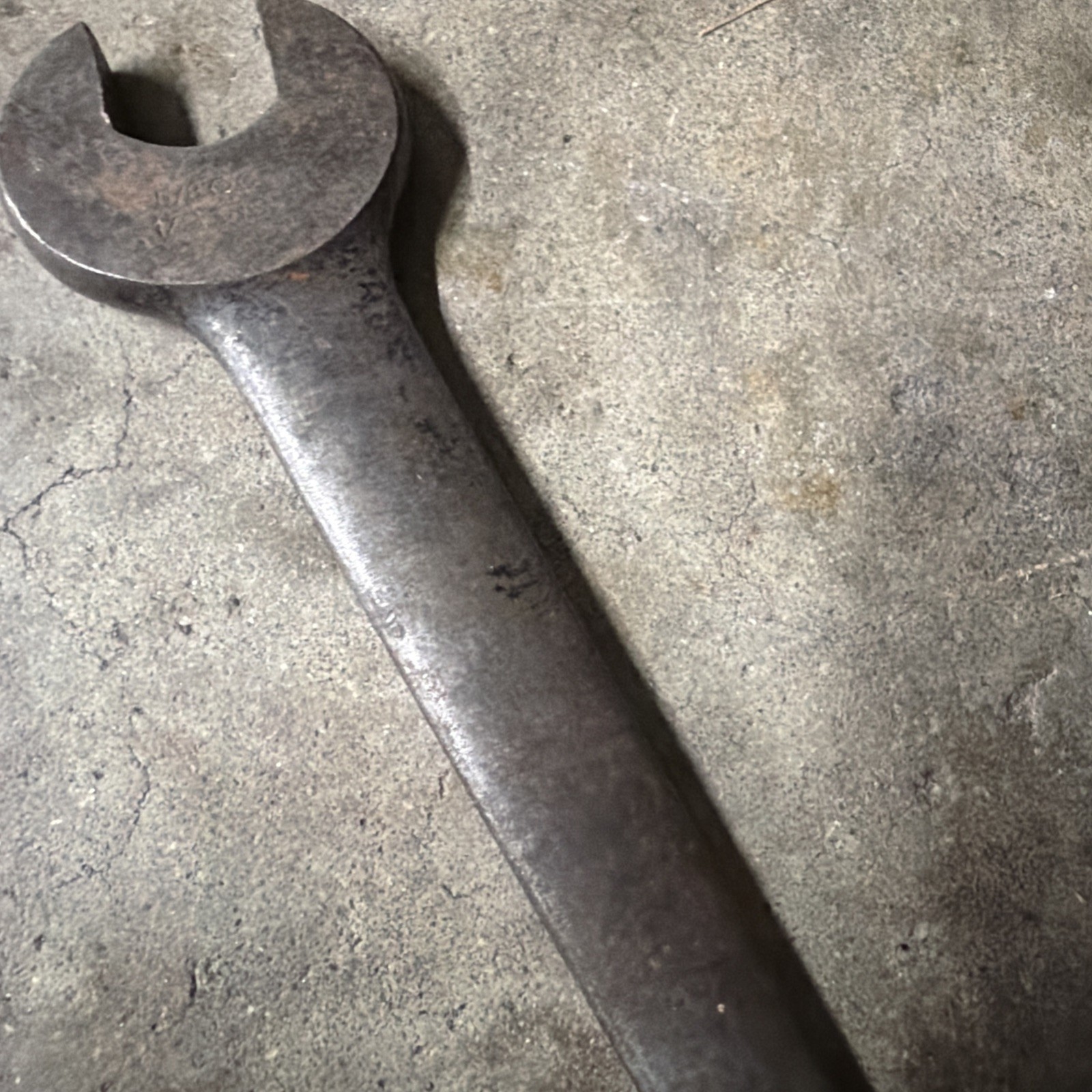 VINTAGE BILLINGS & SPENCER #1128 SAE OPEN-END WRENCH 7/16″ X 1/2″ – MADE IN USA