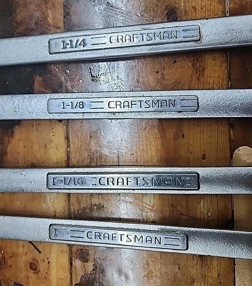 Craftsman Large 44705,44706, 44707, 44708, Combination Wrench Set USA Made