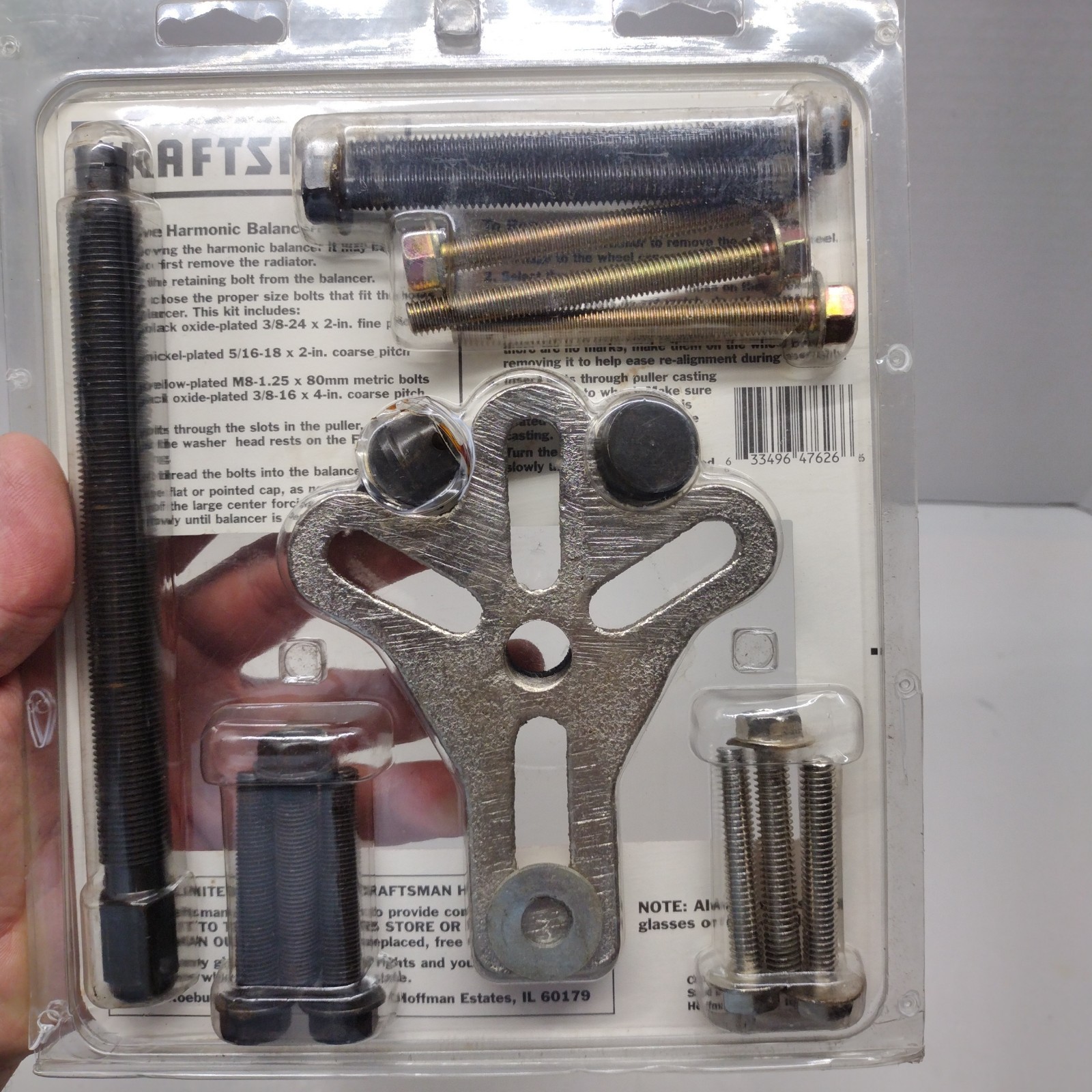 Craftsman No. 9 47626 Harmonic Balancer – Steering Wheel Puller – U.S.A. made