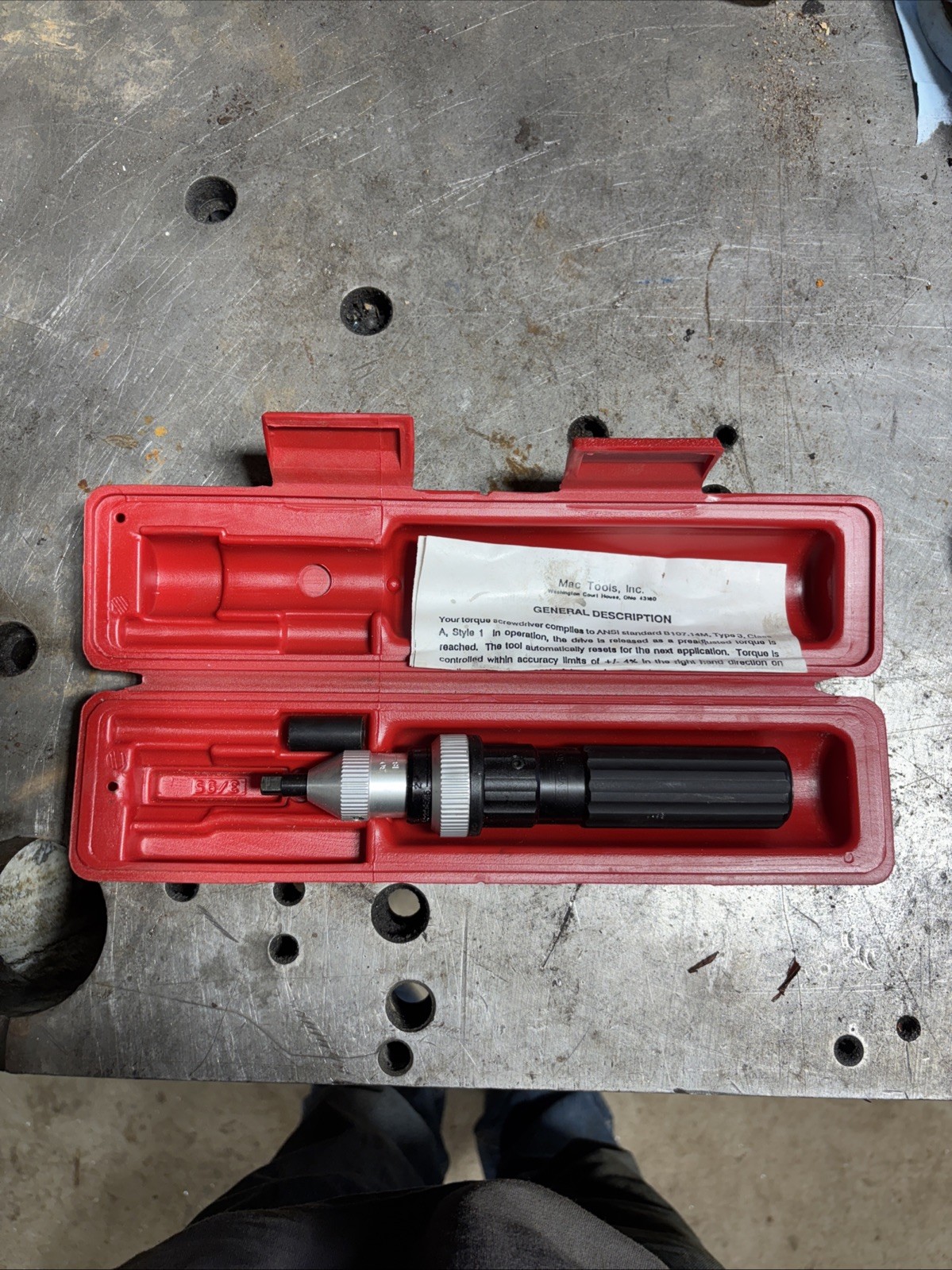 Mac Tools Torque Screwdriver