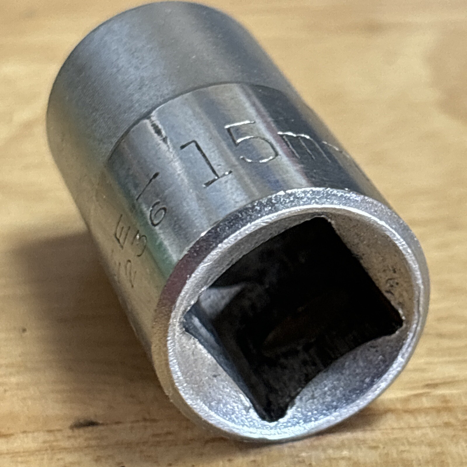 Craftsman 15mm Shallow Socket 1/2″ Drive 12 Point EE 44236 USA