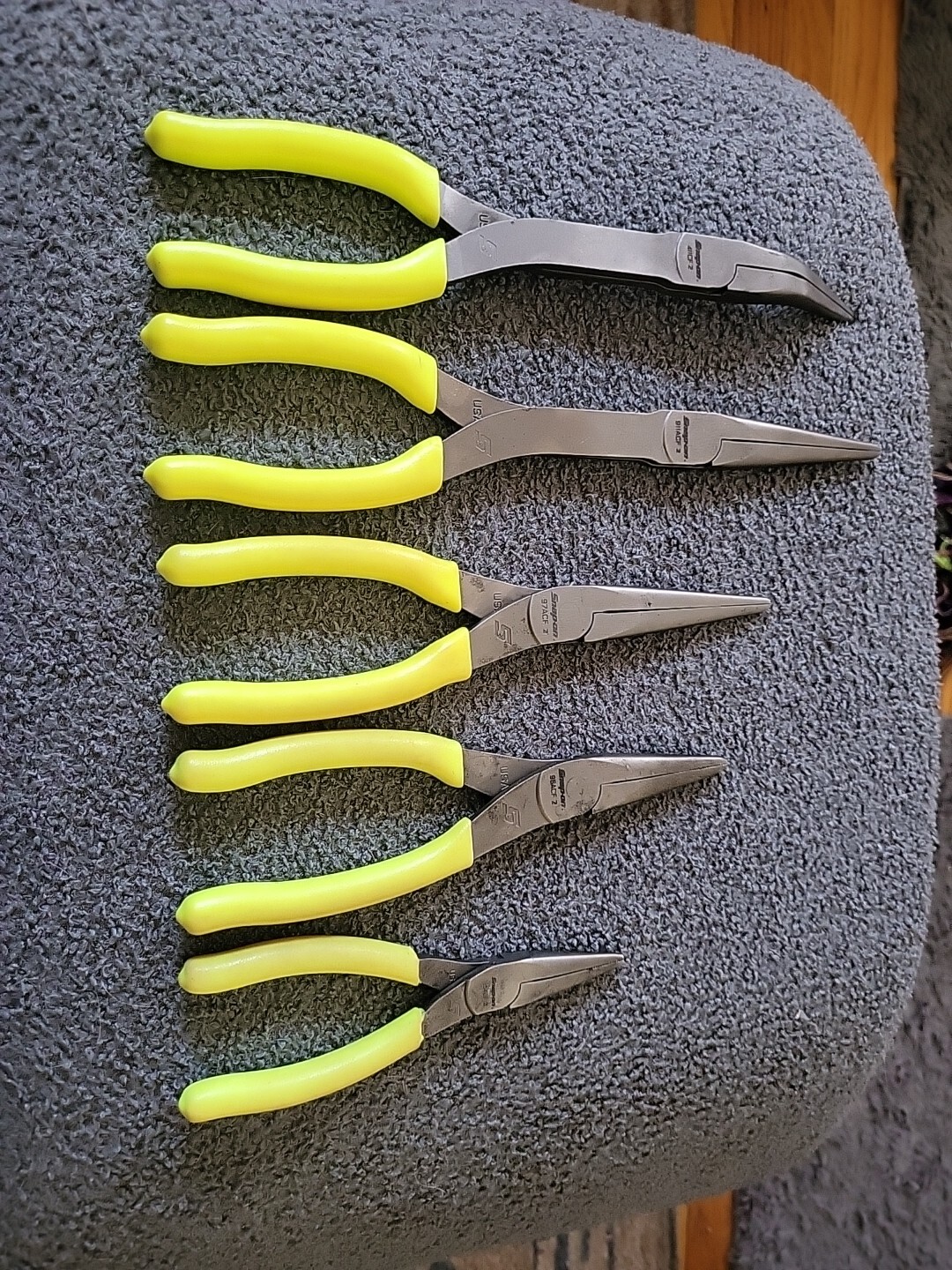 Snap on Tools 5 Piece Hi-Viz Yellow Pliers Set