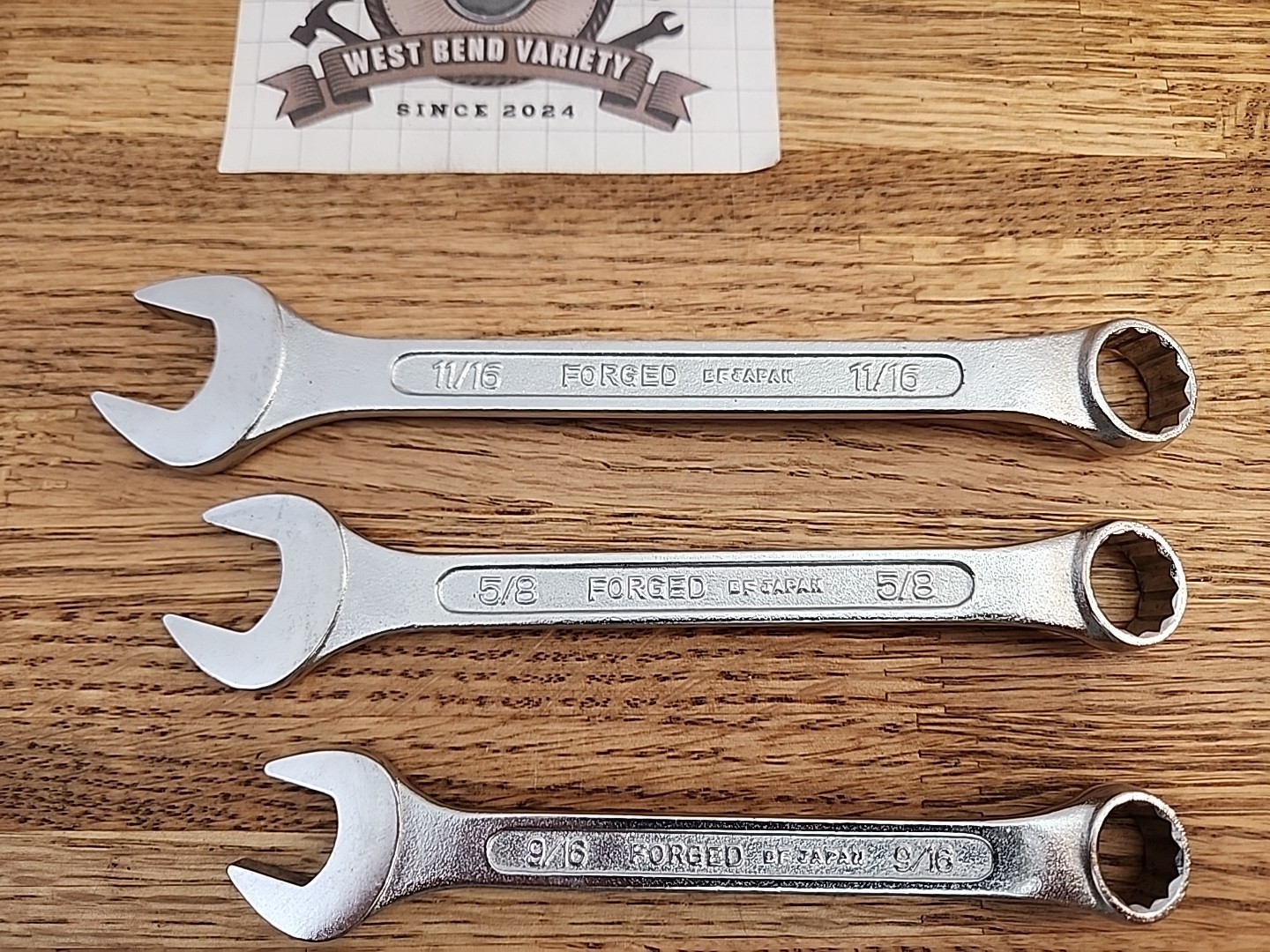 Vintage Sears 6pc SAE Wrench Set 4390