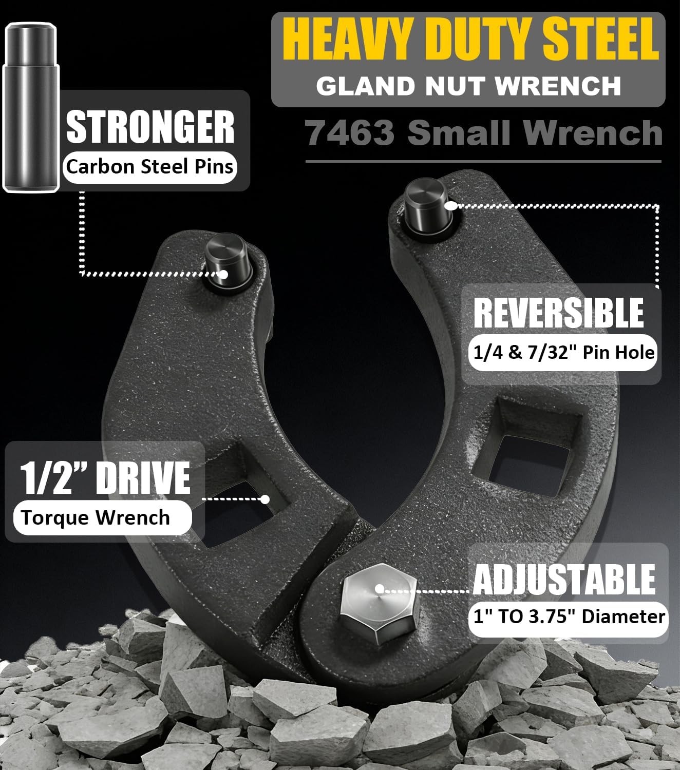 Adjustable Gland Nut Wrench OTC 7463 Spanner Repair Tool for Hydraulic Cylinders