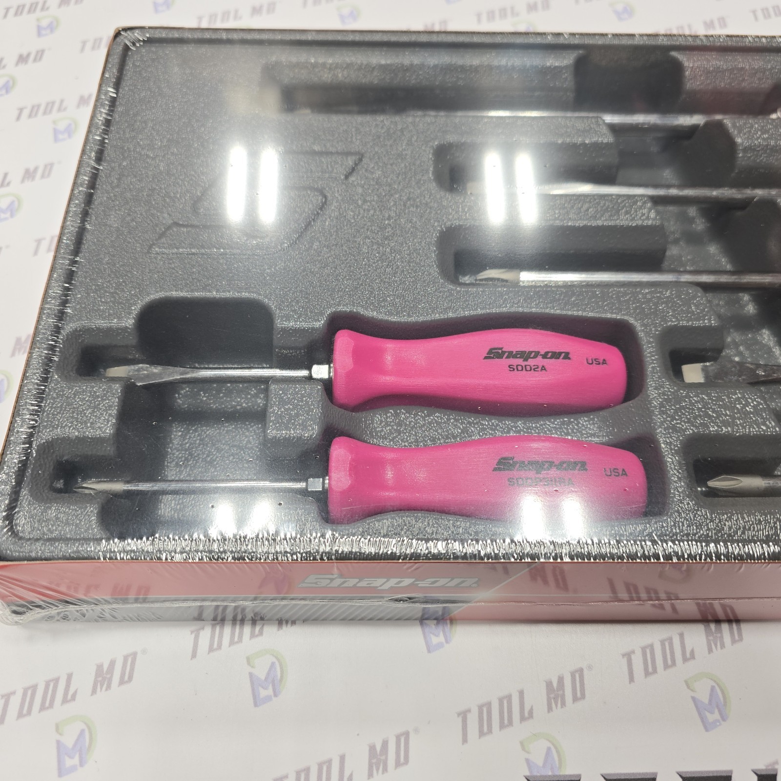 Snap-on Tools NEW LIMITED 7pc ELECTRIC PINK Hard Grip Screwdriver Set SDDX70AEP