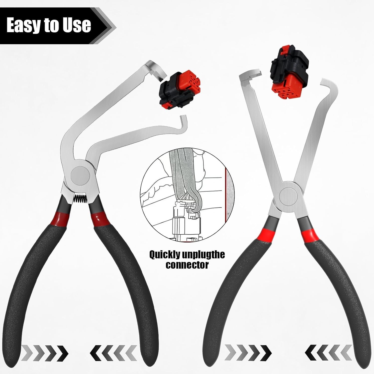 Electrical Disconnect Pliers,60 Degree Curved Jaw&Straight Automotive Tools