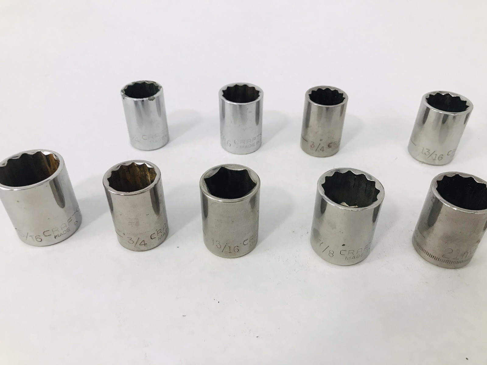 Craftsman 1/2 Ratchet VT-44809 With 1/2 Sockets Lot