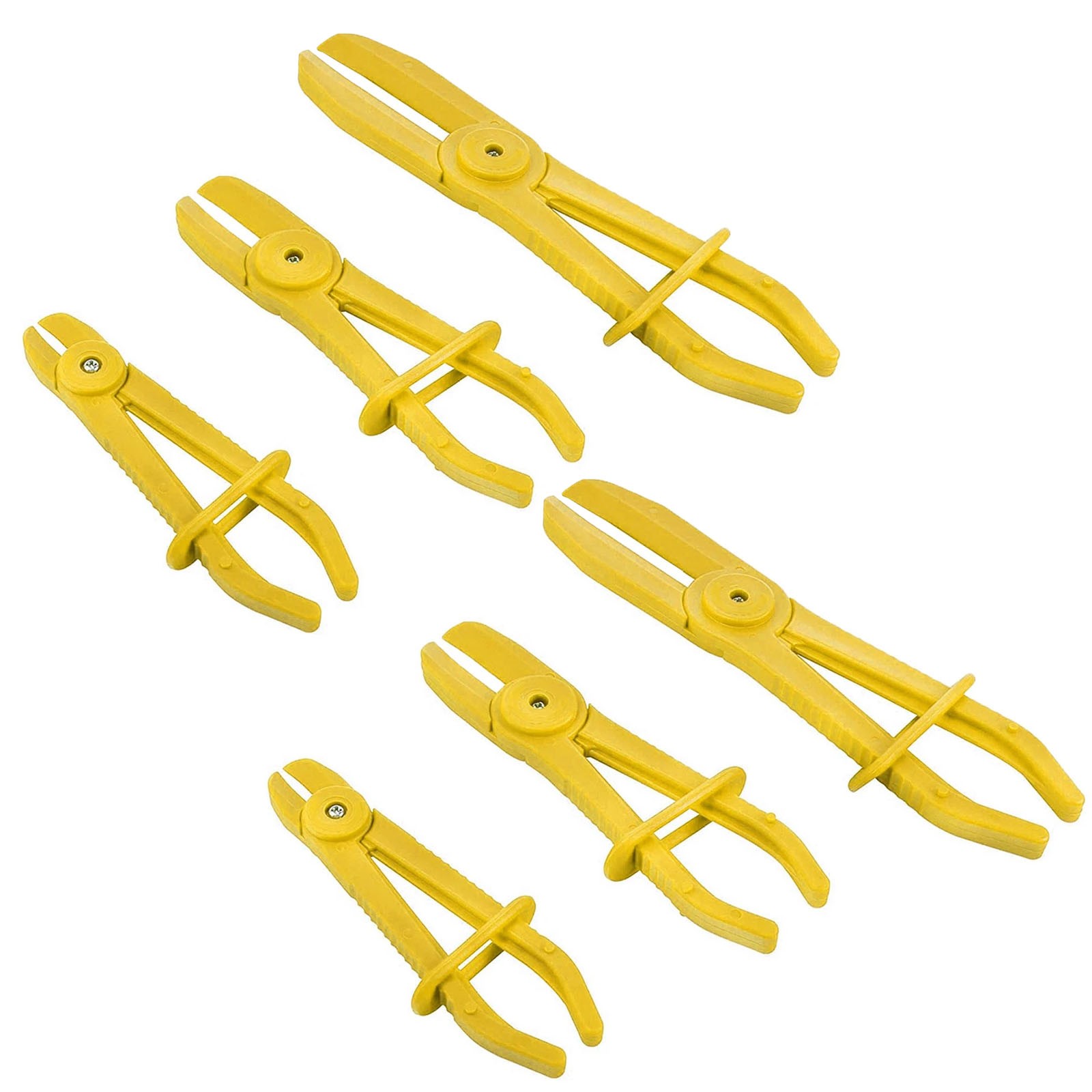 3/6Pcs Flexible Hose Clamp Set Fuel Water Brake Line Pipe Pinch Off Pliers Tool