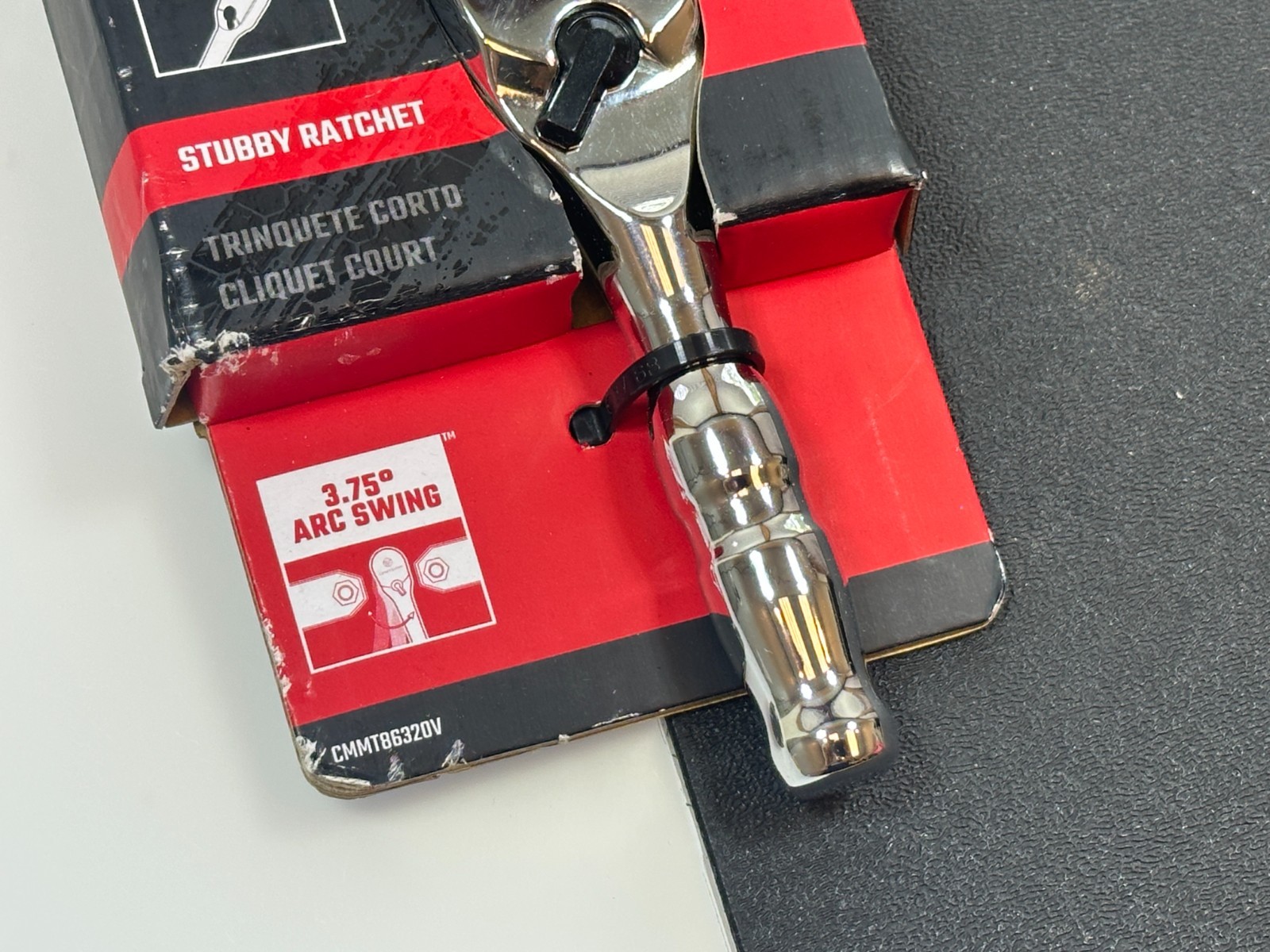 NEW Craftsman V-Series (Discontinued) Stubby Chrome Ratchet 3/8″ Drive, 96-Tooth