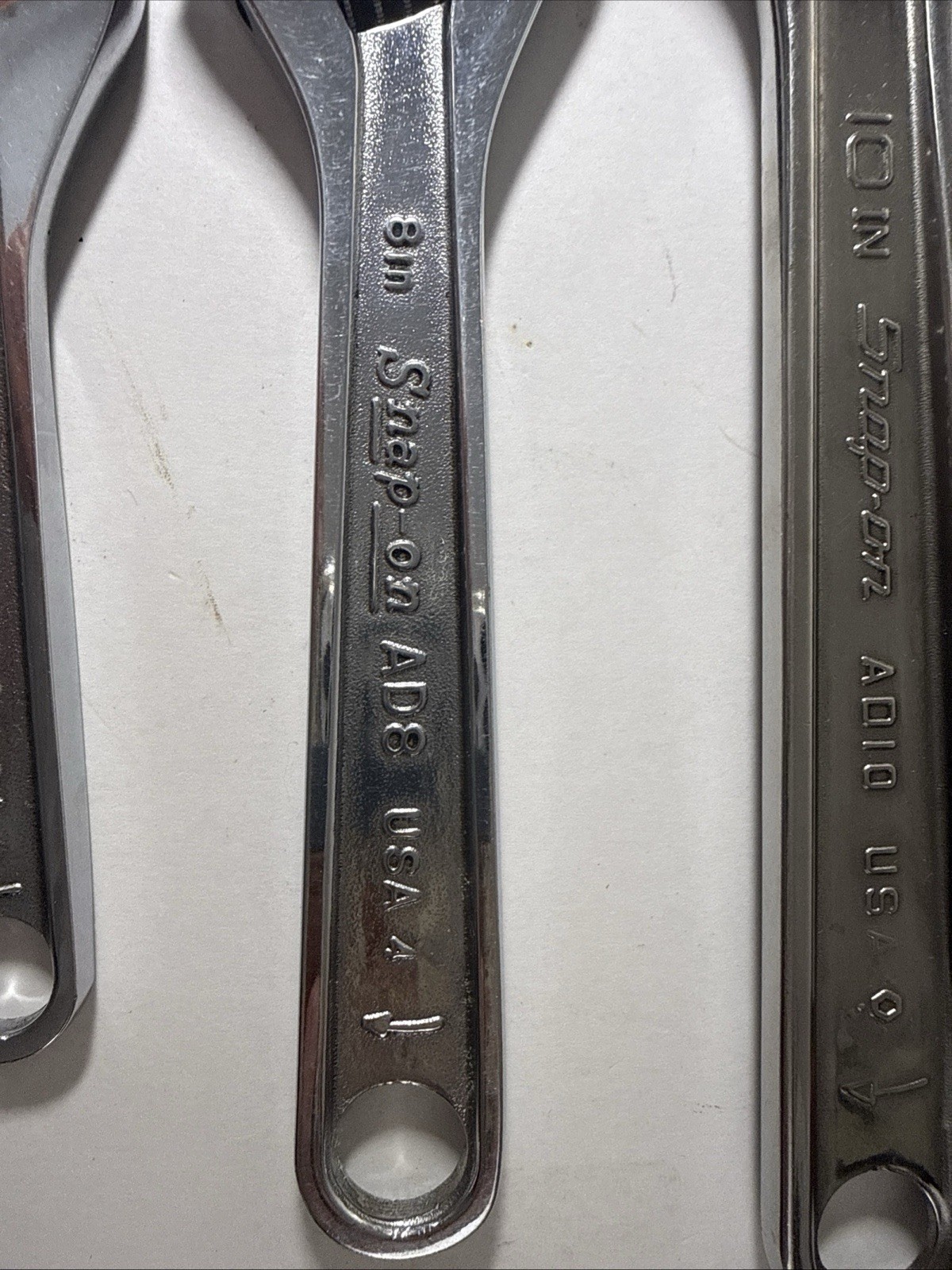 Snap-on Tools Old School USA MADE 4 Pc Adjustable Wrench Set 6″, 8″, 10″, 12″