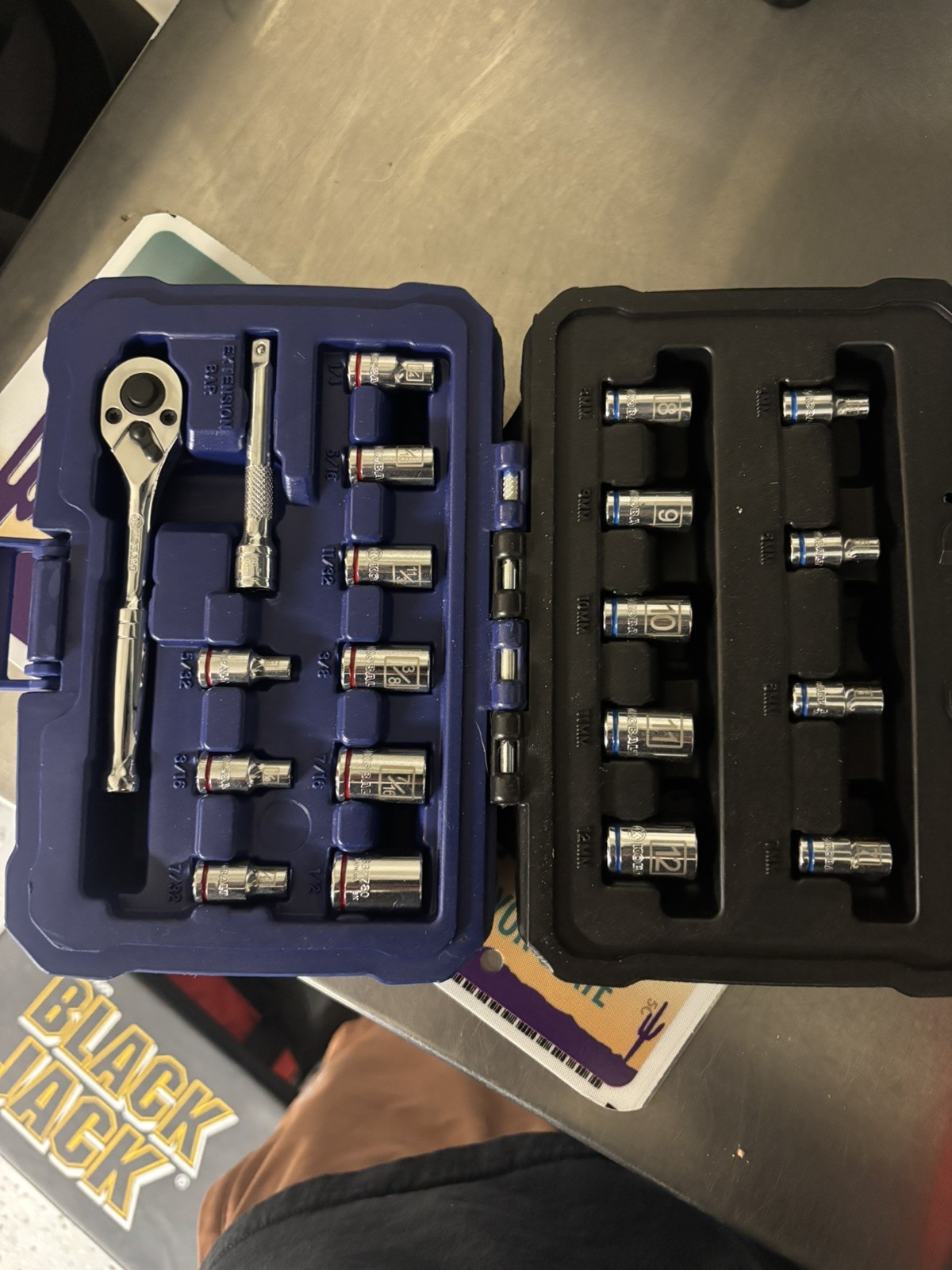 Kobalt 20pc Mechanic’s Tool Set 1/4” Drive Socket Set #0338509 SAE METRIC NEW