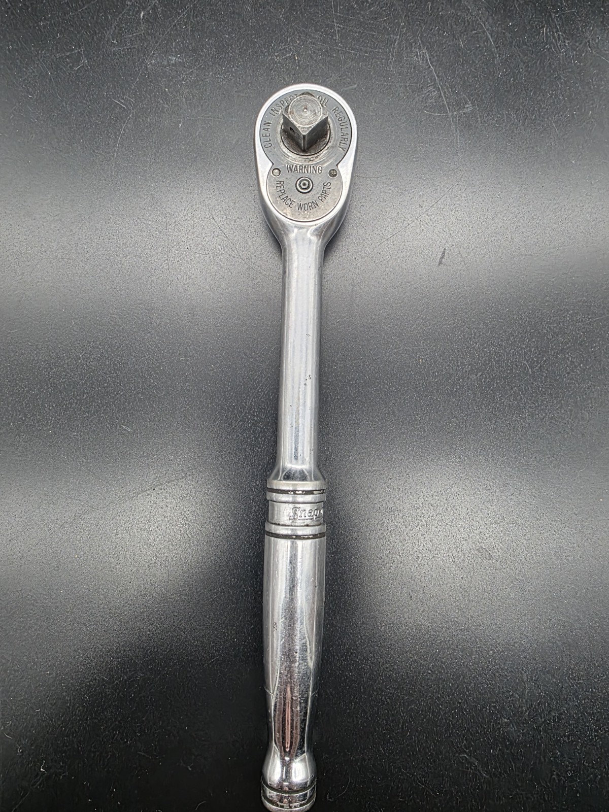 Vintage Snap-on 1710 USA 3/8″ Drive Reversible Ratchet Red Round Logo Classic