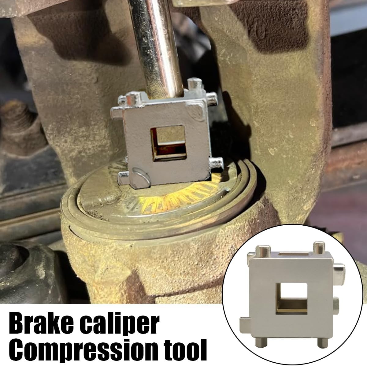 Steel Brake Caliper Piston Tool 2pcs Compatible with Most Vehicles