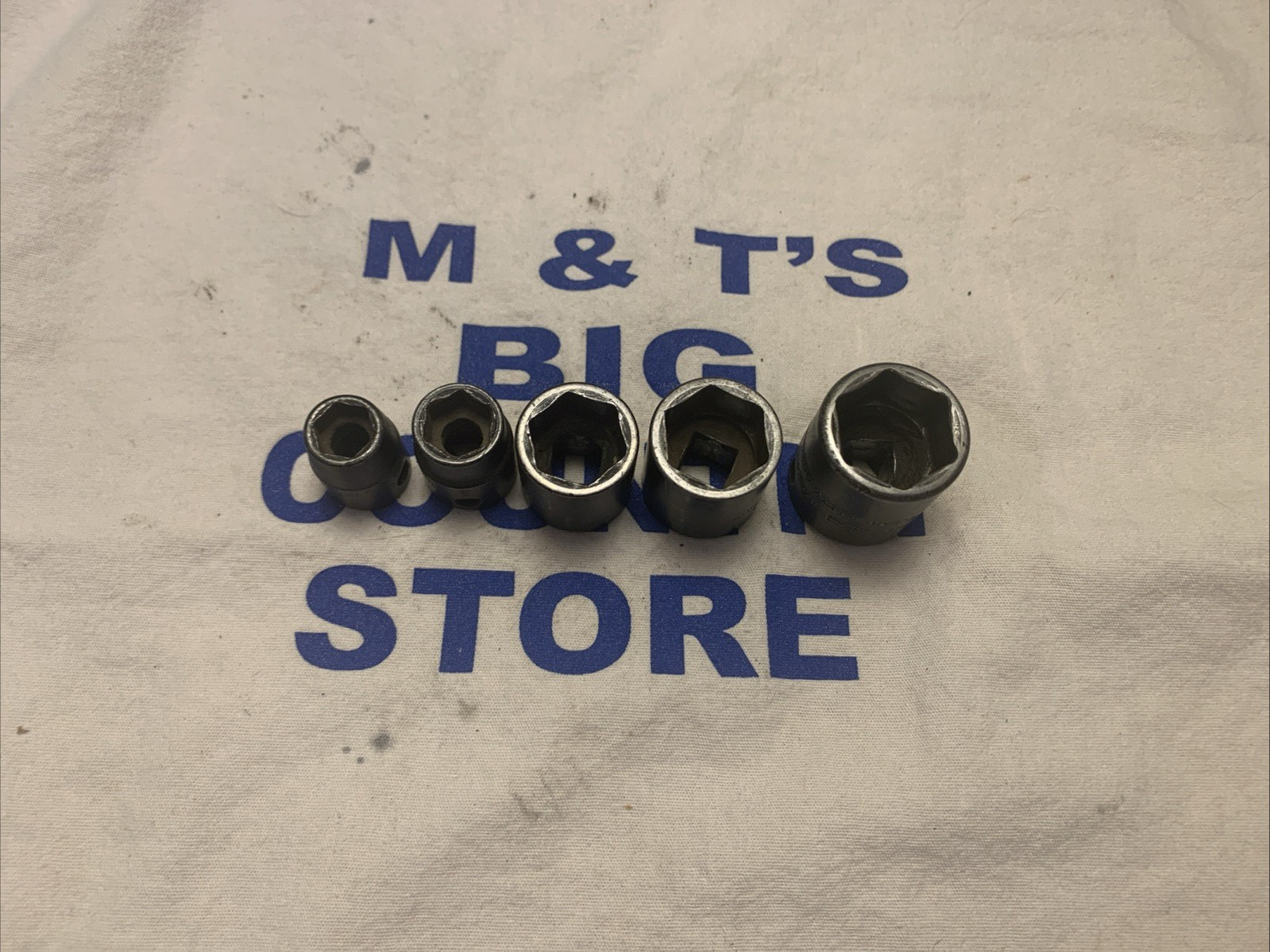 Snap-on 3/8″ Dr 6pt 5pc SAE Impact Socket Set – 3/4, 11/16, 5/8, 7/16, 3/8 IMF