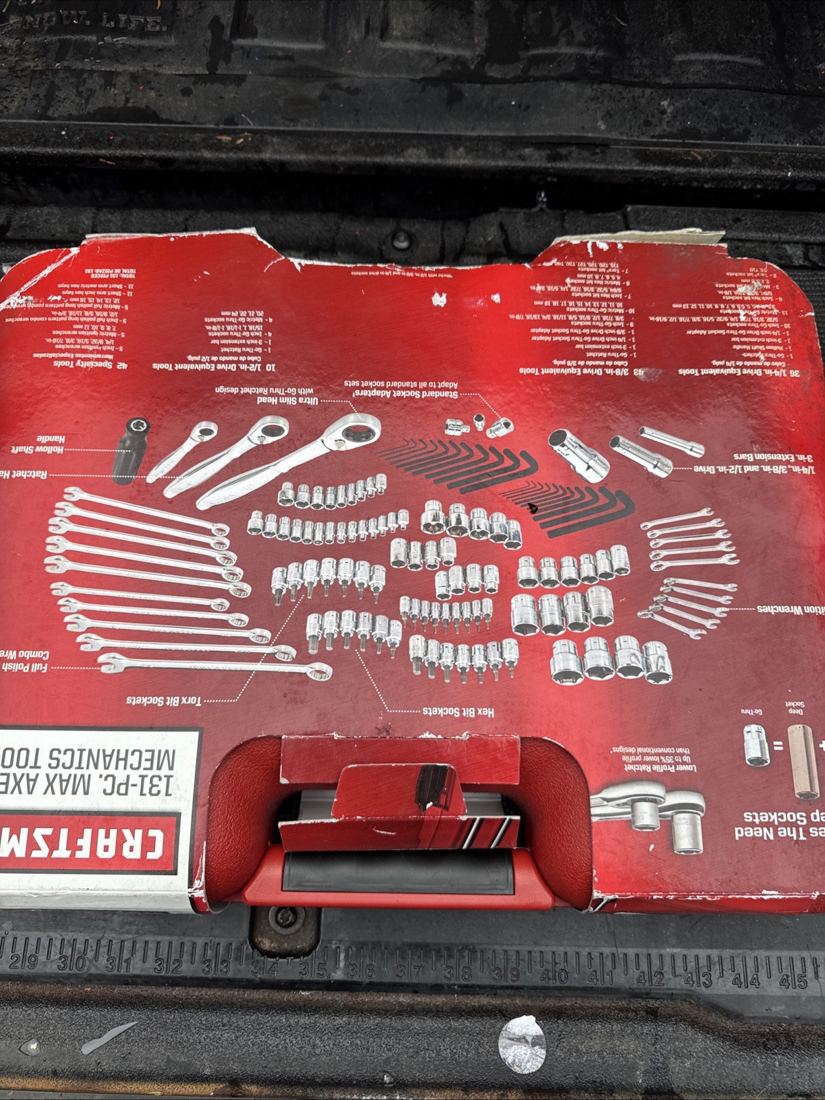 Sexy Sears Craftsman Nos 131pc Super Max Axess Pass Thru Socket Set Rare 40131