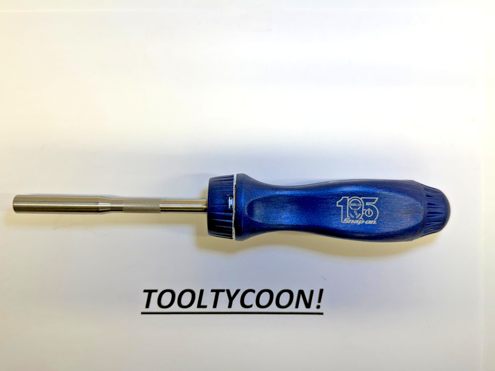 Snap-on Tools NEW USA 105th Anniversary Ratcheting Screwdriver w/Bits SSDMR4BCV