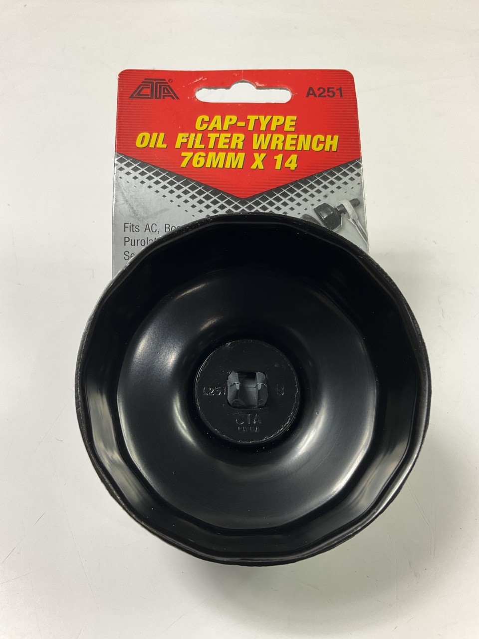 CTA A251 3/8″ Drive Cap Oil Filter Wrench – 76mm X 14 Flute