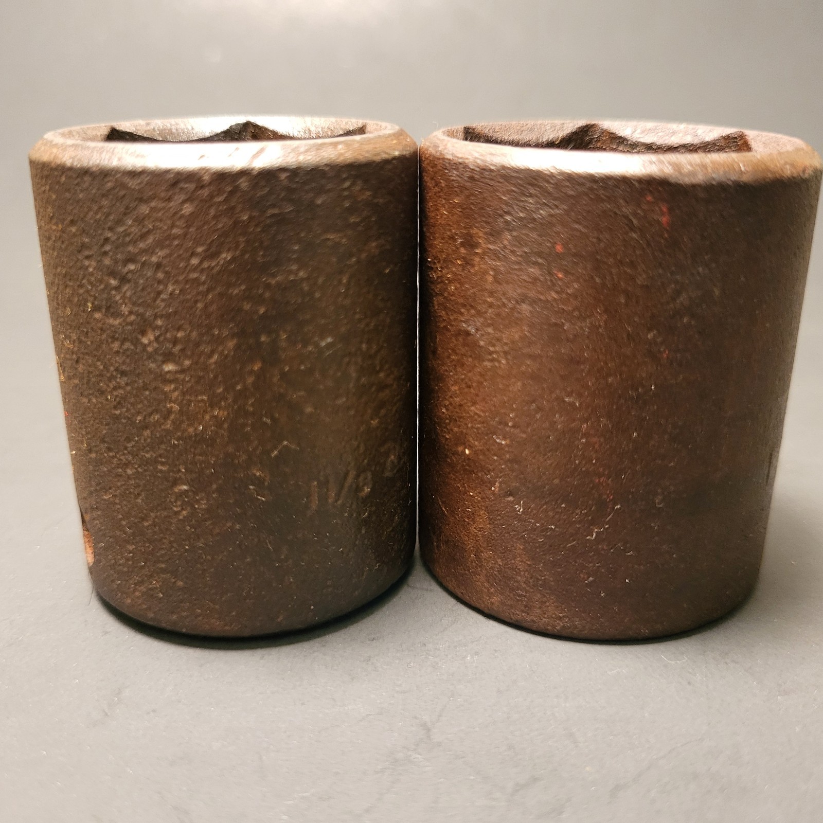 Williams impact sockets 1-1/8” & 1-1/4” 6 point 1/2” drive vintage Made in USA