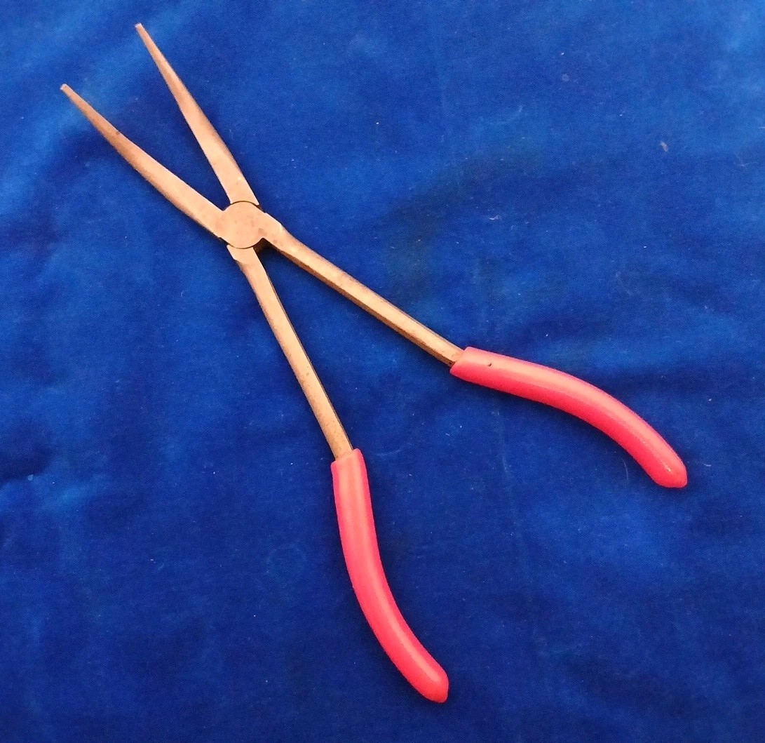 Snap-on 411BCP Long Reach 45 Degree Angle Needle Nose Pliers