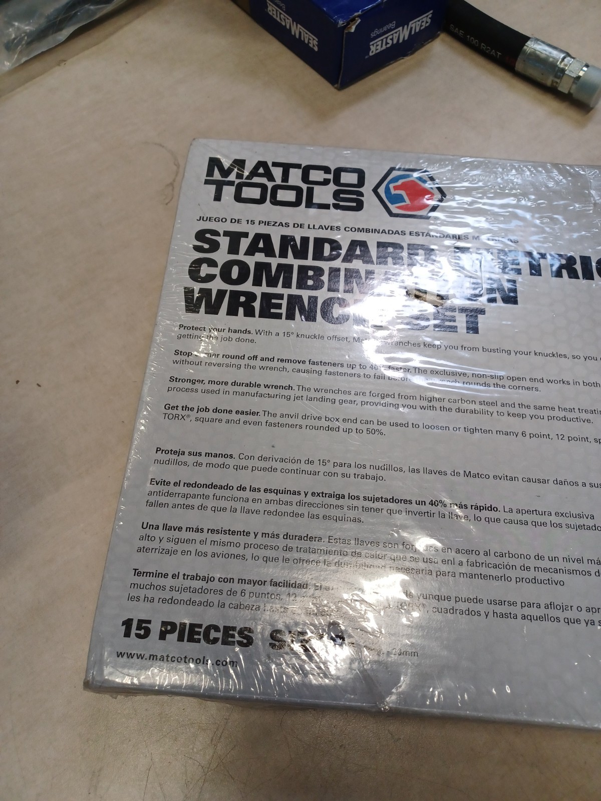 Matco tools SMCM152K 15pc Metric Combination Wrench Set 7-20mm
