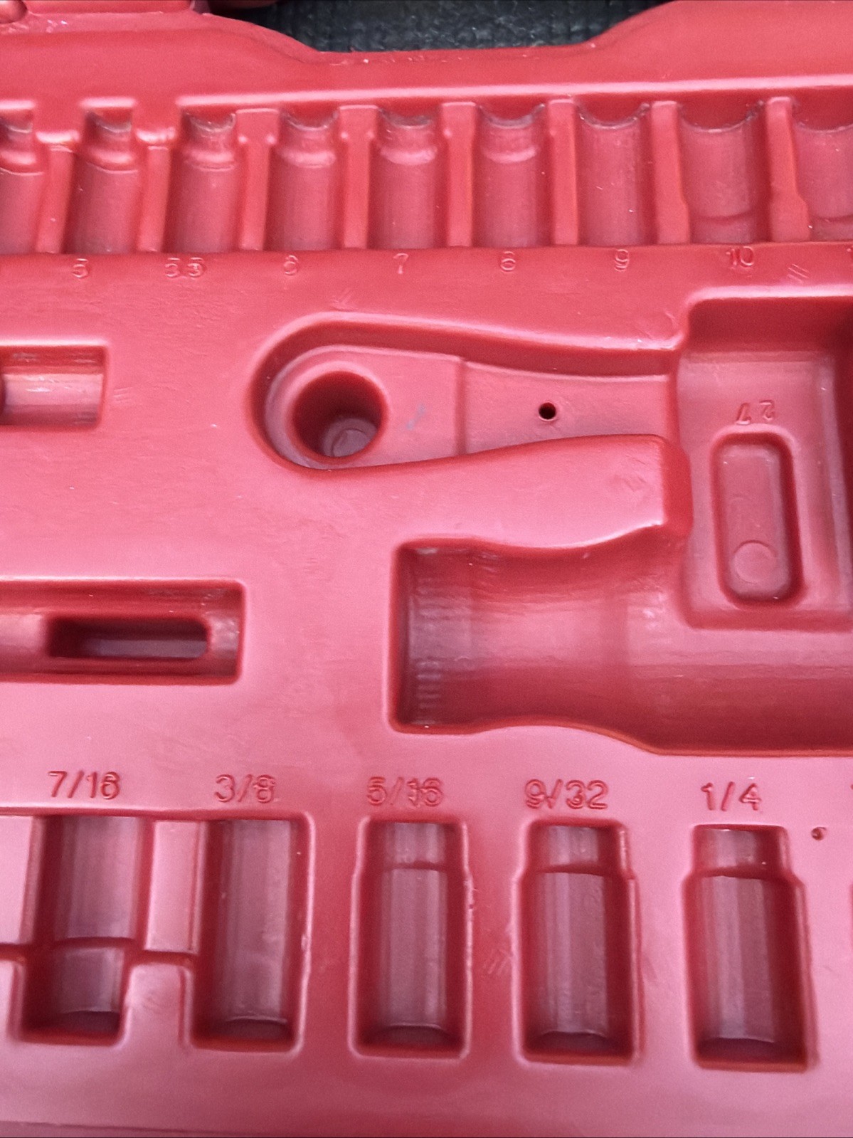 CASE ONLY Sears Craftsman 27pc Max Axess Socket Wrench Set 32818 1/4” Drive