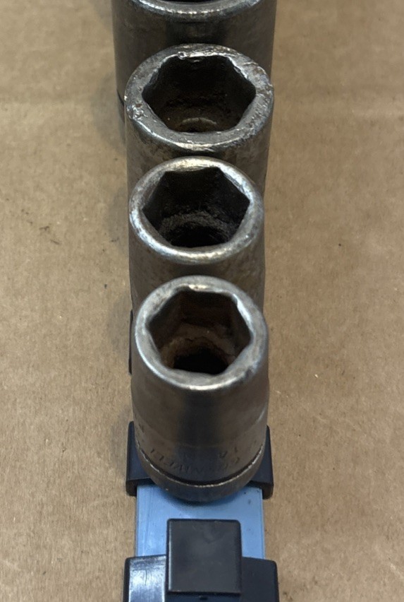 Cornwell Impact Sockets 6 Pieces Mechanics Tools USA 22mm, 27, 24, 18, 16, 14 mm