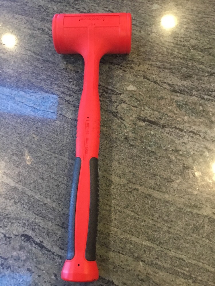 Snap-On hbfe48 dead blow 48-ounce soft grip hammer red
