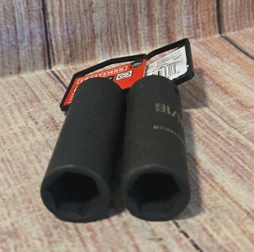 «LOT OF TWO» Craftsman Deep Impact Sockets 1/2″ Drive x 11/16″ SAE CMMT16060 NEW