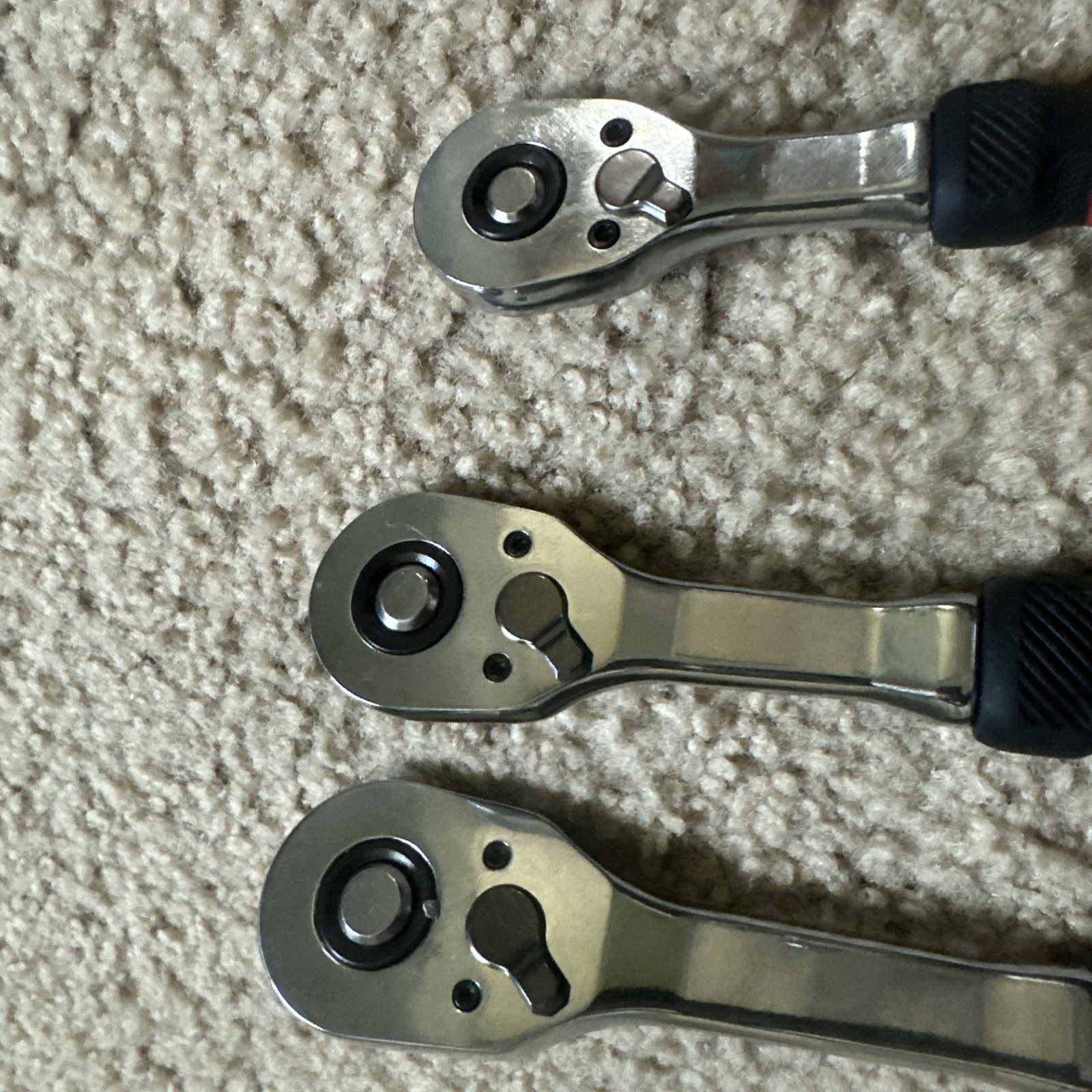 3-pc Craftsman 1/4, 3/8, And 1/2 Drive 72-tooth Ratchet Comfort Grip