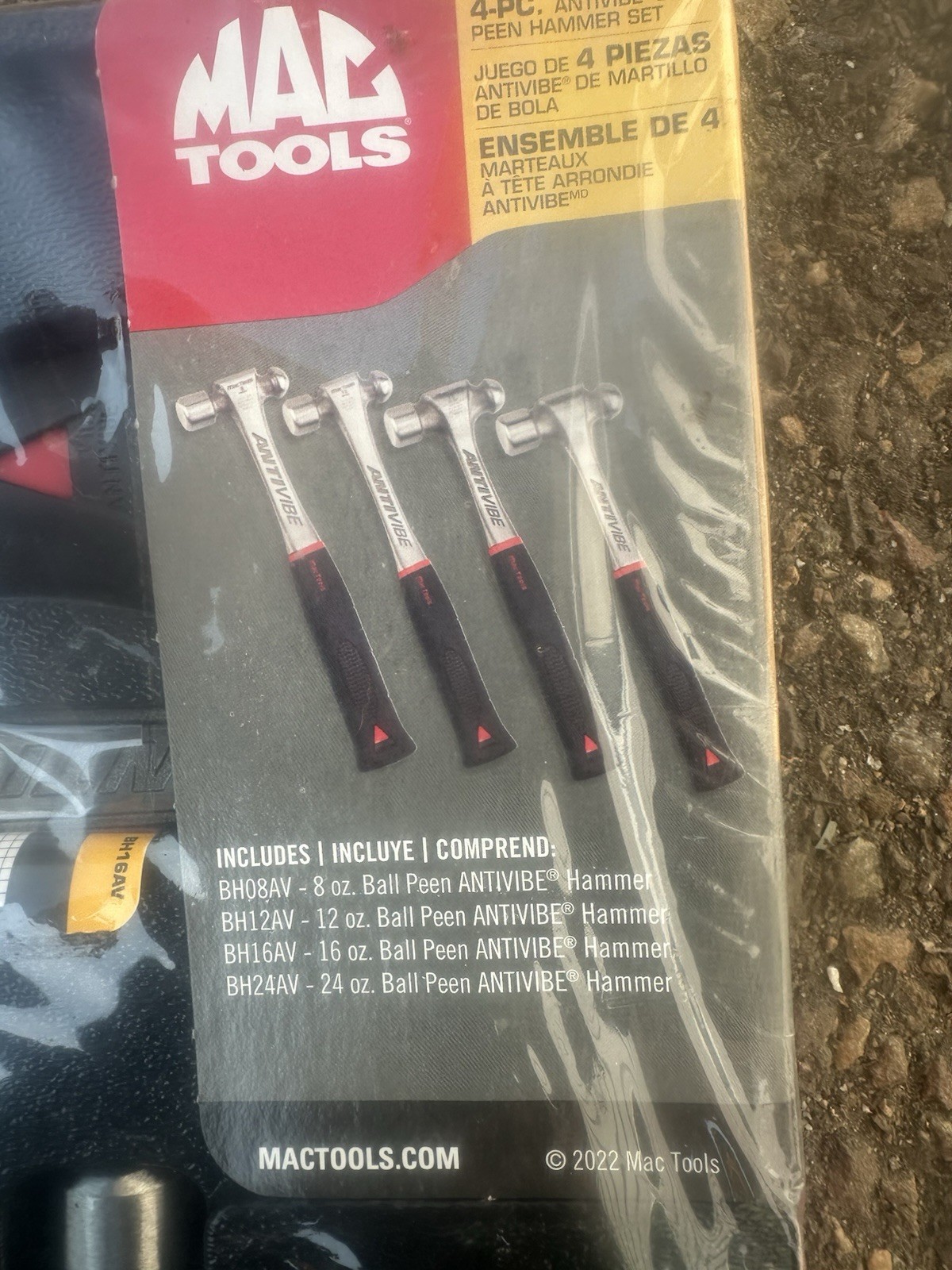 Mac Tools 4-Piece Antivibe Ball Peen Hammer Set