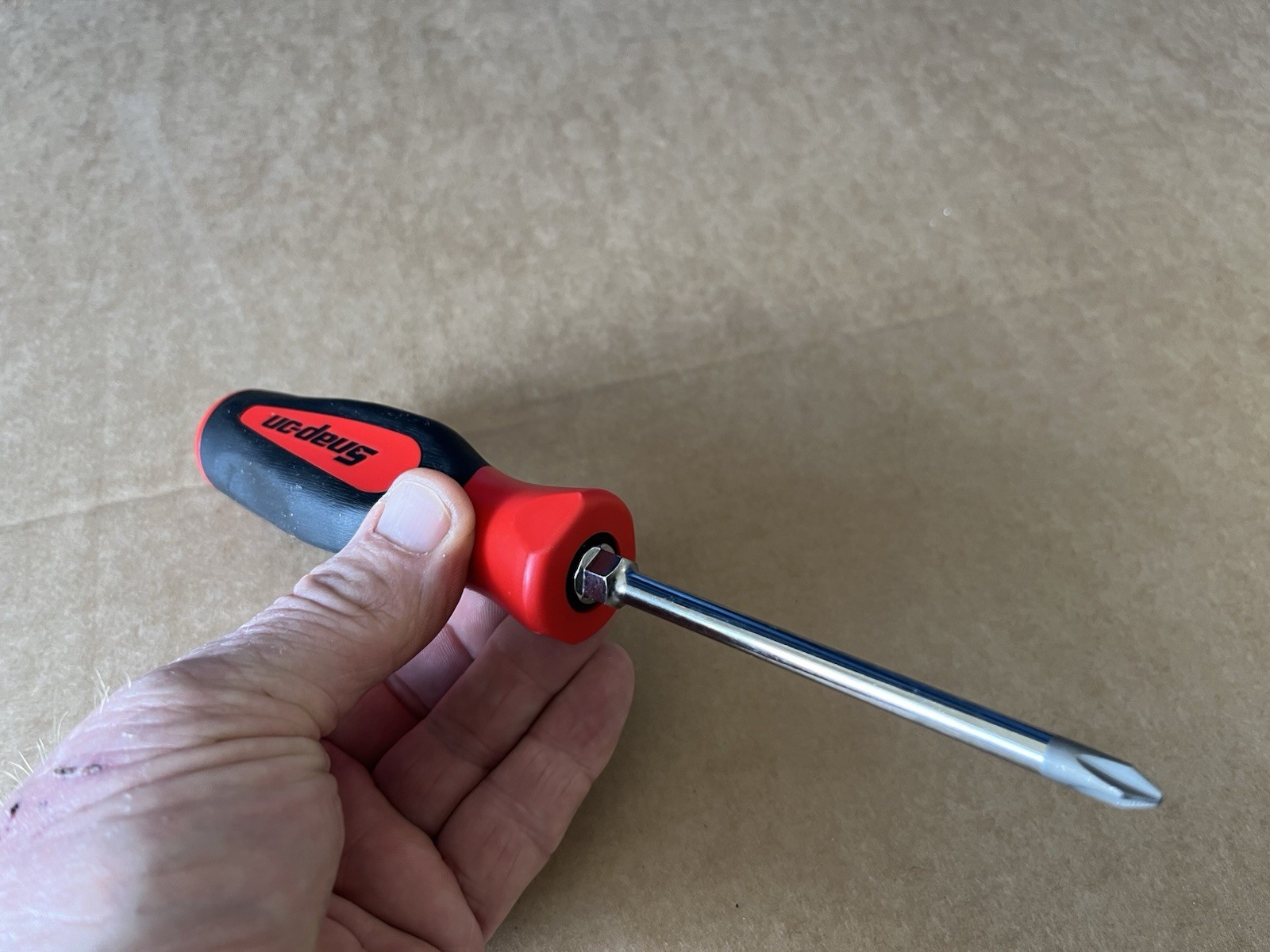 Snap On No 2 Philips Screwdriver In Classic Red Instinct Handle New Tool