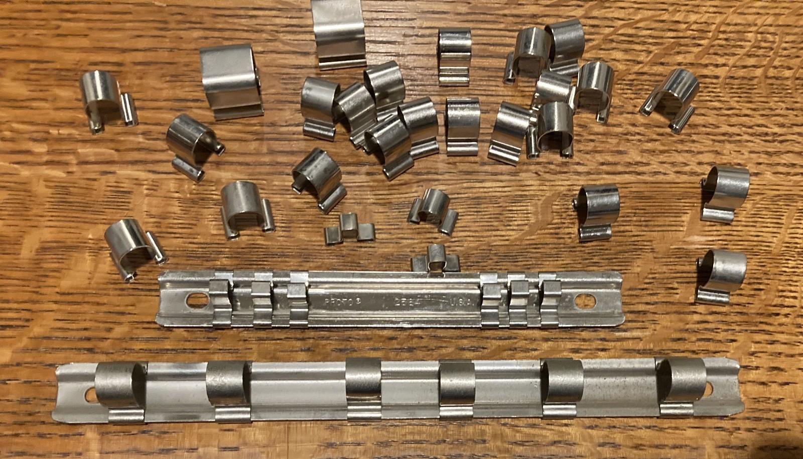 PROTO Tools 2584 Socket Holder & Unmarked Holder W /Assorted Clips