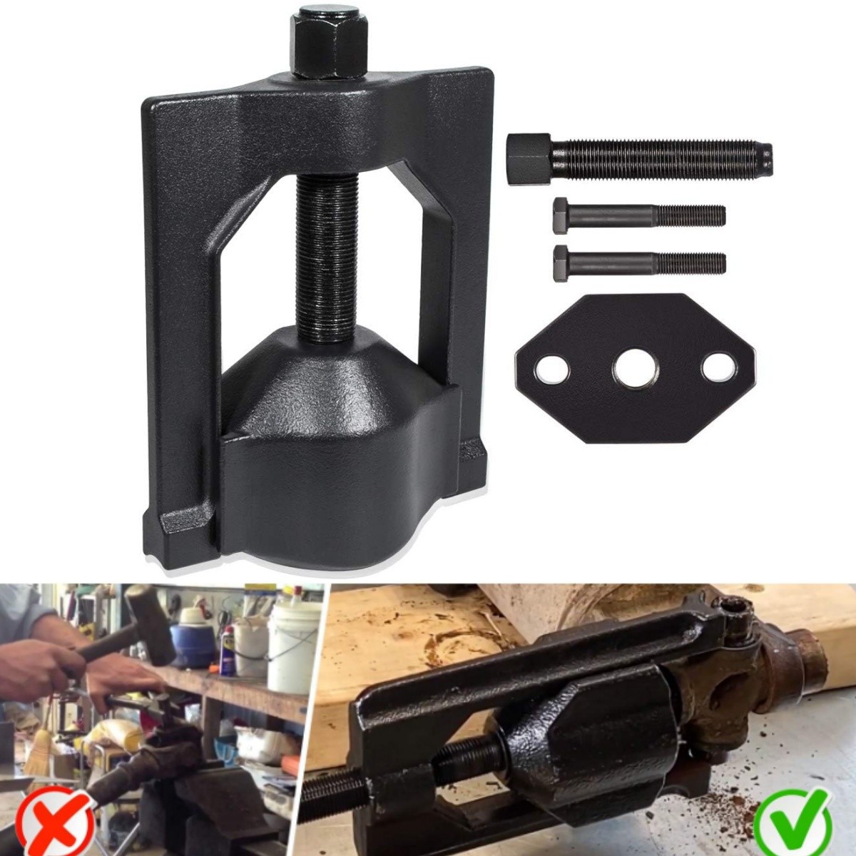 5192 Bearing Cup Installer Tool+ 10102 U Joint Puller Tool for Spicer drivelines