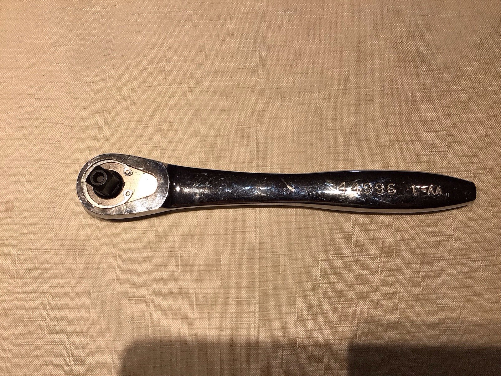 Sears Craftsman Thin Profile Ratchet 1/2” Drive 44996 L-AA Polish
