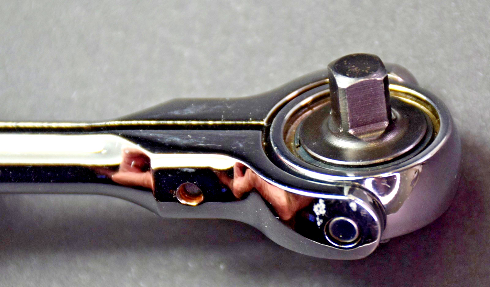 Snap On Tools TM738 1/4″ Drive Swivel Flex Roto Head Ratchet Rare Non Use, USA!