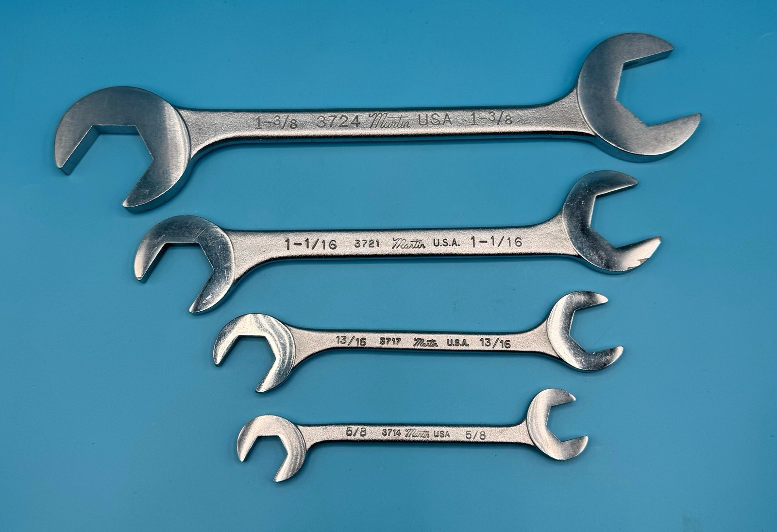 Martin Tools OB18K Double End Angle Wrench Set of 4 PCS 1-3/8 1-1/16 13/16 5/8