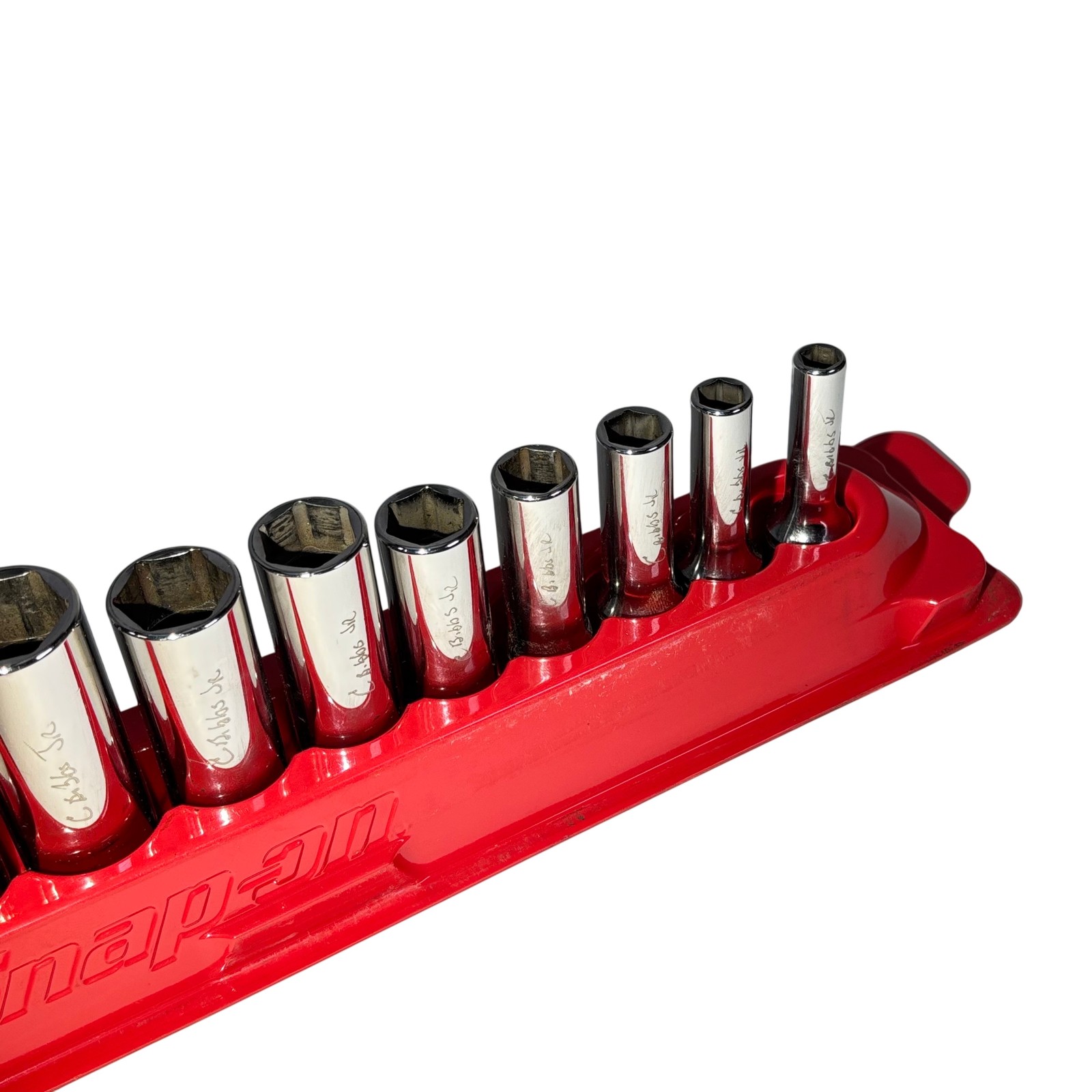Snap-On Tools 211SFSY 11-Piece 3/8» Drive 6-PT 1/4-7/8» SAE Deep Socket Set